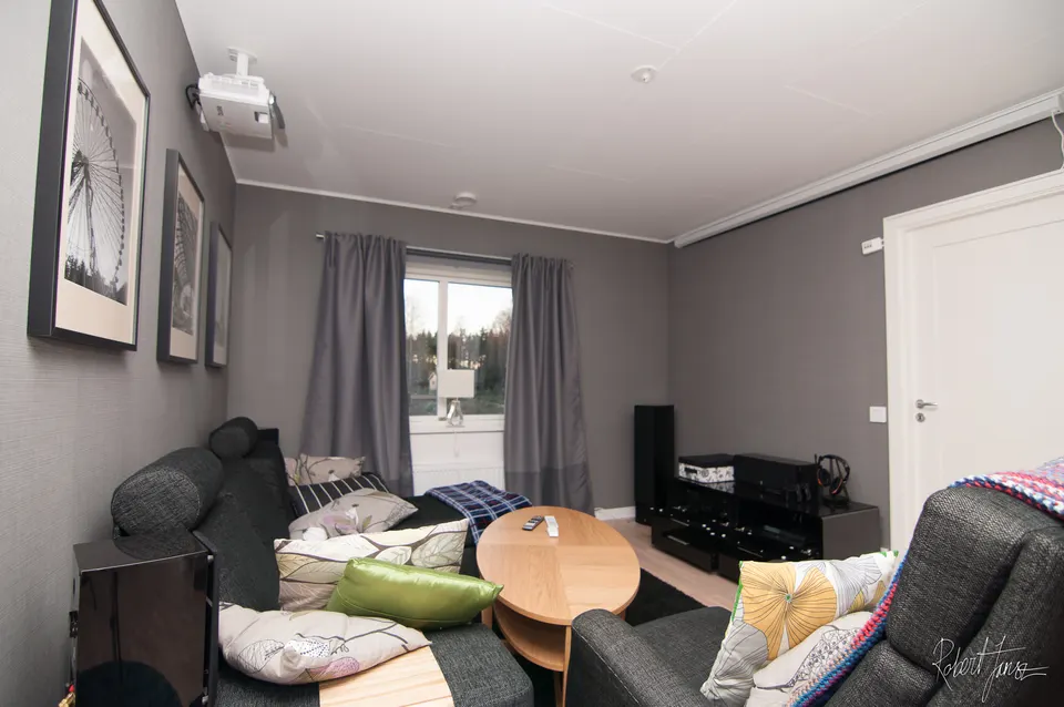 Home cinema room with lightning
