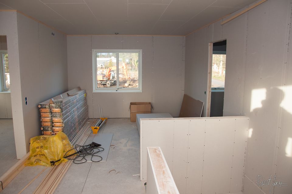 Home cinema room - drywalled