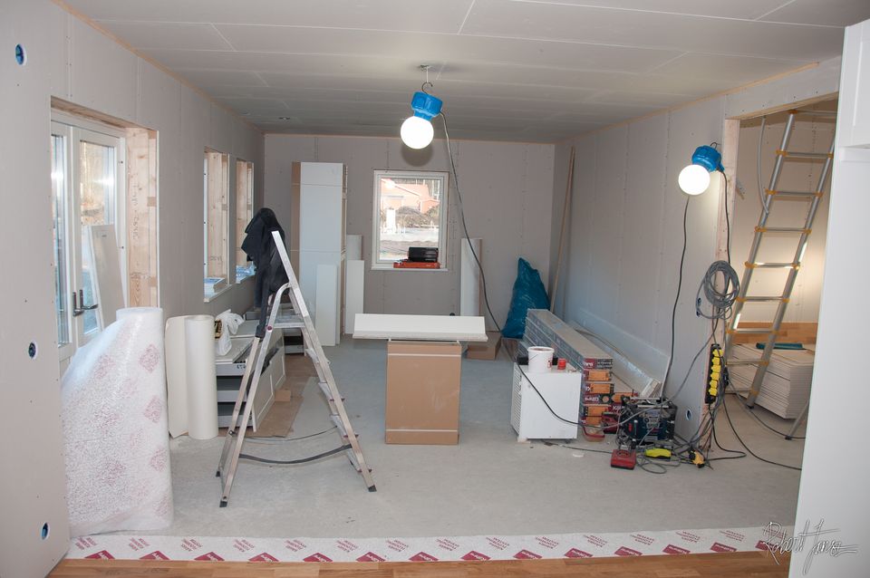 Living room - drywalled