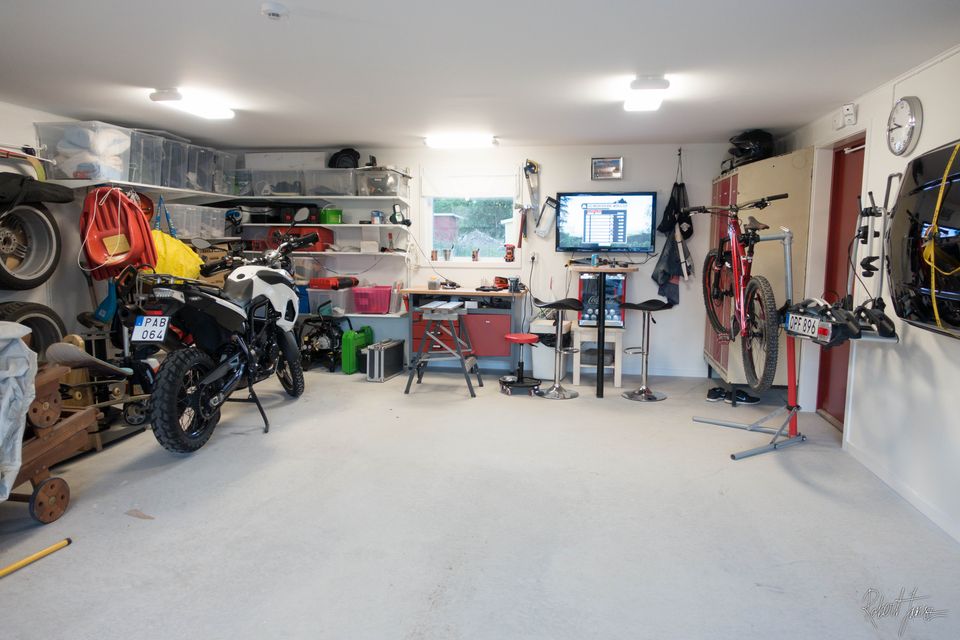 Garage inside view