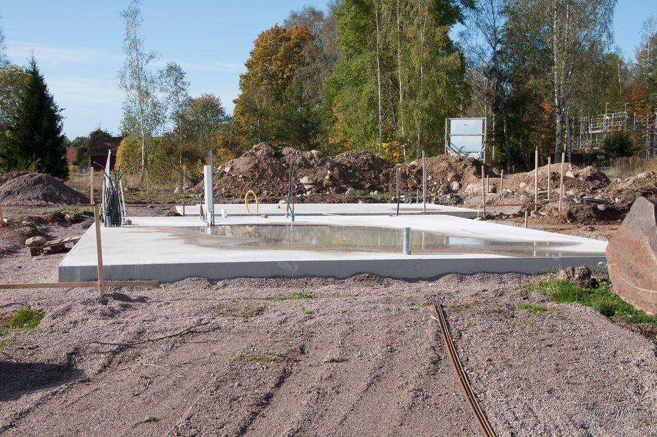 finished concrete slab