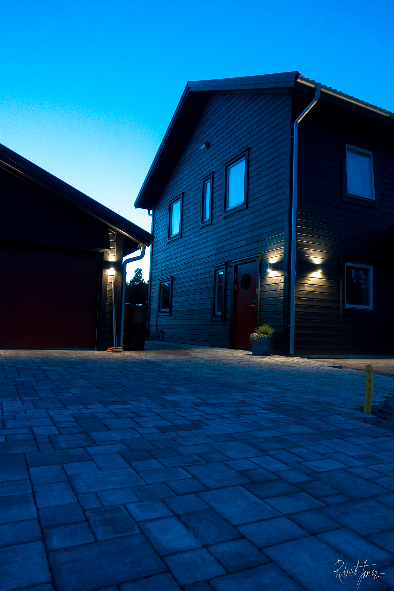 Finished House and garage pavers