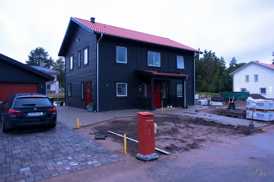 Paving stone in front house