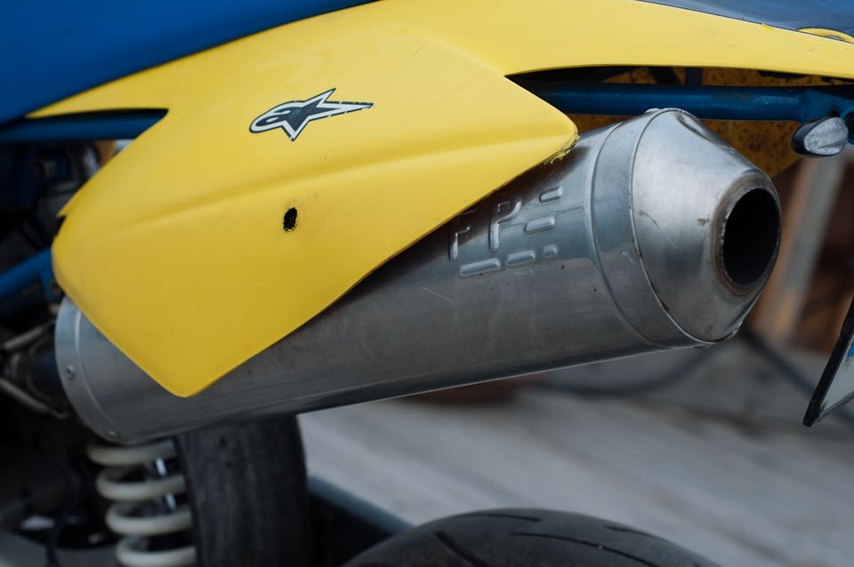 Husaberg 650 with a FP exhaust system
