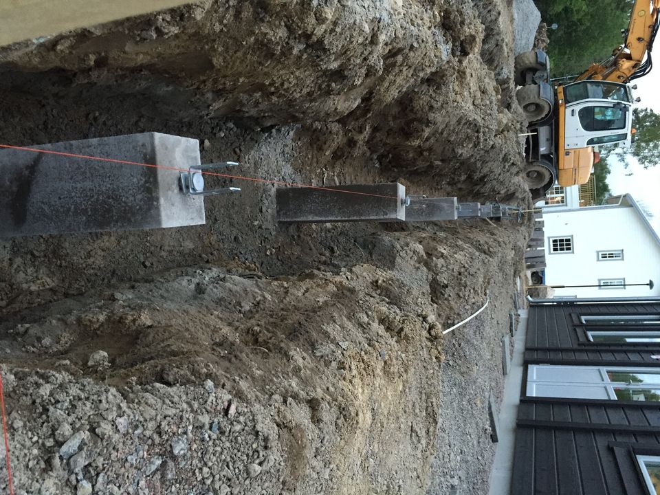 concrete plinths