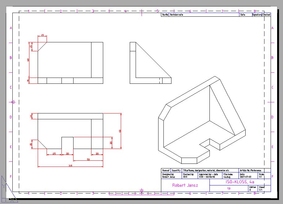Isometric projection is a form of graphical projection, more specifically, an axonometric projection. It is a method of visually representing three-dimensional objects in two dimensions, in which the three coordinate axes appear equally foreshortened and the angles between any two of them is 120°. Isometric projection is one of the projections used in drafting engineering drawings.