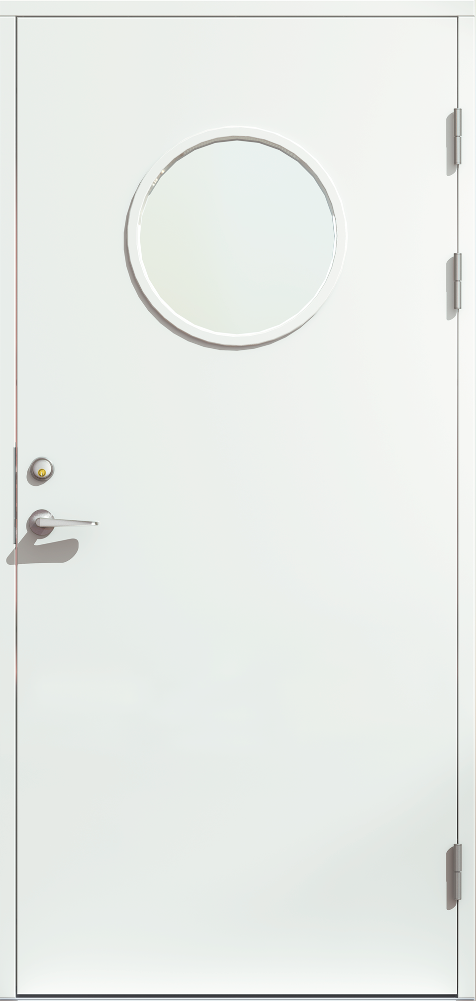 entrance doors YD106G in red (NCS S4550-Y80R)  from Snickar Pär