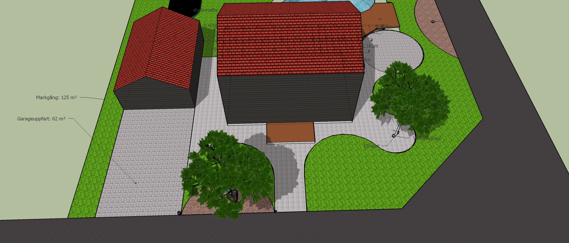 Skech-up concept of pavings