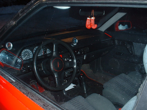 Mazda 323 1,8i from inside