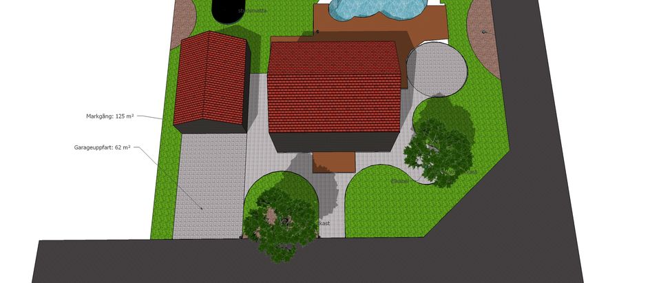 Paving concept in sketch-up